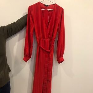 Misguided Long Sleeve Dress with slit